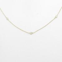 【リメイク】K18YG ダイヤモンドネックレス