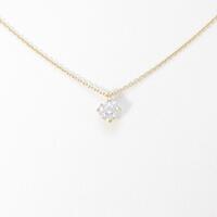 【リメイク】K18YG ダイヤモンドネックレス 0．349ct・E・VS2・EXT・H＆C