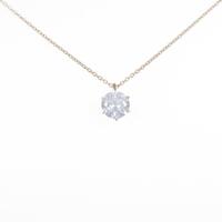 【リメイク】K18YG ダイヤモンドネックレス 1．017ct・G・SI2・GOOD