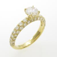 【リメイク】K18YG ダイヤモンドリング 0．508ct・E・SI2・VG