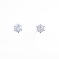 【リメイク】ST／プラチナダイヤモンドピアス 0．634ct・0．658ct・H?I・VS1?2・VG