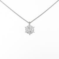 【リメイク】プラチナ ダイヤモンドネックレス 1．538ct・G・SI2・GOOD