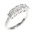 【リメイク】プラチナダイヤモンドリング 0．659ct・F・VS2・GOOD