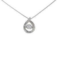 【新品】プラチナダイヤモンドネックレス 0．131ct・F・VS2・VG