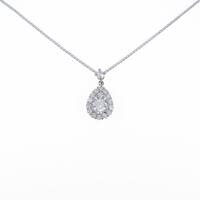 【新品】プラチナダイヤモンドネックレス 0．214ct・F・SI2・GOOD