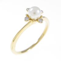 アガット アコヤパールリング