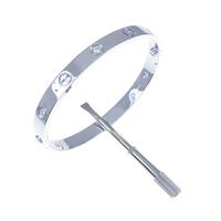 カルティエ ラブブレスレット ハーフダイヤ6P バングル