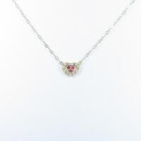 サマンサティアラ ハート ルビーネックレス