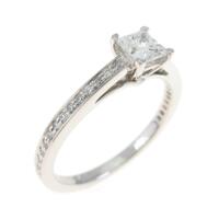 ティファニー グレース リング 0．35ct・E・IF・プリンセスカット
