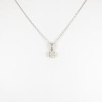 プラチナダイヤモンドネックレス 0．307ct・I・SI2・GOOD