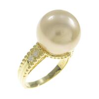 K18YG シロチョウパールリング