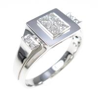 【リメイク】K18WG ダイヤモンドリング