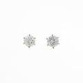 【リメイク】K18YG／ST ダイヤモンドピアス 0．375ct・0．397ct・F・VS1・VG?GOOD