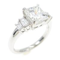 【リメイク】プラチナ ダイヤモンドリング 2．036ct・F・VS2・プリンセスカット