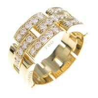 カルティエ マイヨンパンテール ハーフダイヤ リング