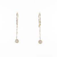 K18YG ダイヤモンドピアス