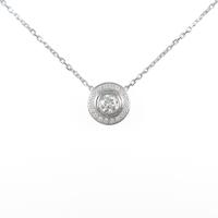 カルティエ ダムール ネックレス 0．19ct・D・VVS2・3EXT
