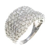 K18WG パヴェ ダイヤモンドリング