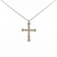 カシケイ クロス ダイヤモンドネックレス