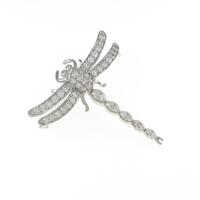 K18WG／K14WG トンボ ダイヤモンドブローチ