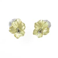 K18YG／PT フラワー ピアス