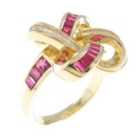 K18YG ルビーリング