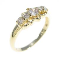 K18YG ダイヤモンドリング