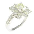 プラチナダイヤモンドリング 1．011ct・VLY・SI1・エメラルドカット