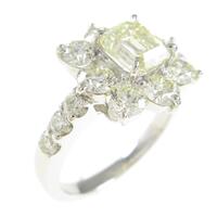 プラチナダイヤモンドリング 1．011ct・VLY・SI1・エメラルドカット