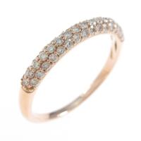 K18PG パヴェ ダイヤモンドリング