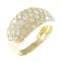 K18YG パヴェ ダイヤモンドリング