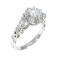 【リメイク】プラチナダイヤモンドリング 1．003ct・D・SI1・VG