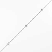 K10WG ダイヤモンドブレスレット