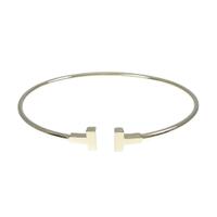 ティファニー Tナロー ワイヤー バングル