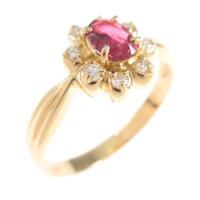 K18YG ルビーリング