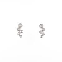 K18WG ダイヤモンドピアス