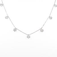 K18WG ダイヤモンドネックレス