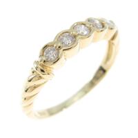 K18YG ダイヤモンドリング