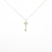 【リメイク】K18YG キー ダイヤモンドネックレス