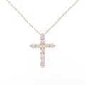 【リメイク】K18YG クロス ダイヤモンドネックレス