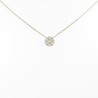 【リメイク】K18YG フラワー ダイヤモンドネックレス