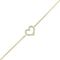 ポンテヴェキオ ハート ダイヤモンドブレスレット