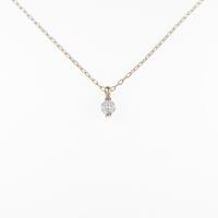 K18PG ソリティア ダイヤモンドネックレス