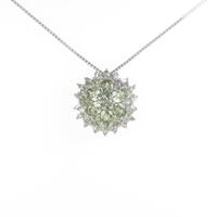 K18WG サファイヤネックレス