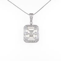 K18WG ダイヤモンドネックレス