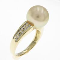 K18YG シロチョウパールリング