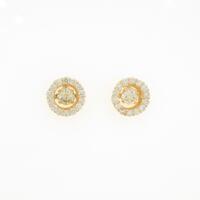 K18YG ダイヤモンドピアス