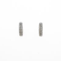 K18WG ダイヤモンドピアス