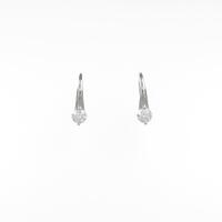 K18WG ダイヤモンドピアス