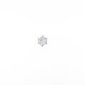 【リメイク】プラチナダイヤモンドピアス 片耳 0．386ct・H・I1・GOOD